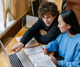 In-home tutoring session helping student understand math concepts
